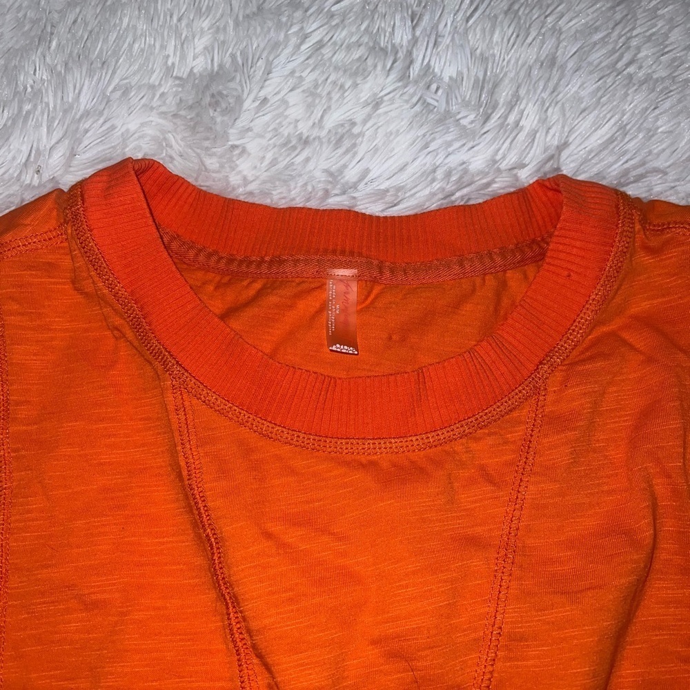 FP Movement by Free People oversized Orange Long Sleeve Tee - Picture 4 of 6